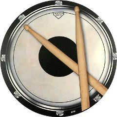Mousepad Schlagzeug Drum Sticks (rund)