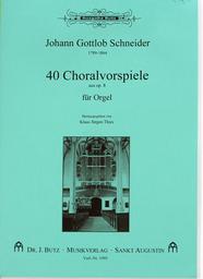 40 Choralvorspiele Aus Op 8