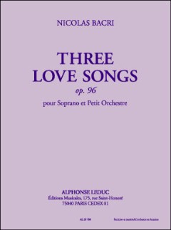 3 Love Songs Op 96