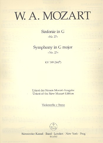 Sinfonie 27 G - Dur Kv 199 (161b)