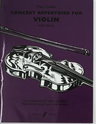Concert Repertoire For Violin