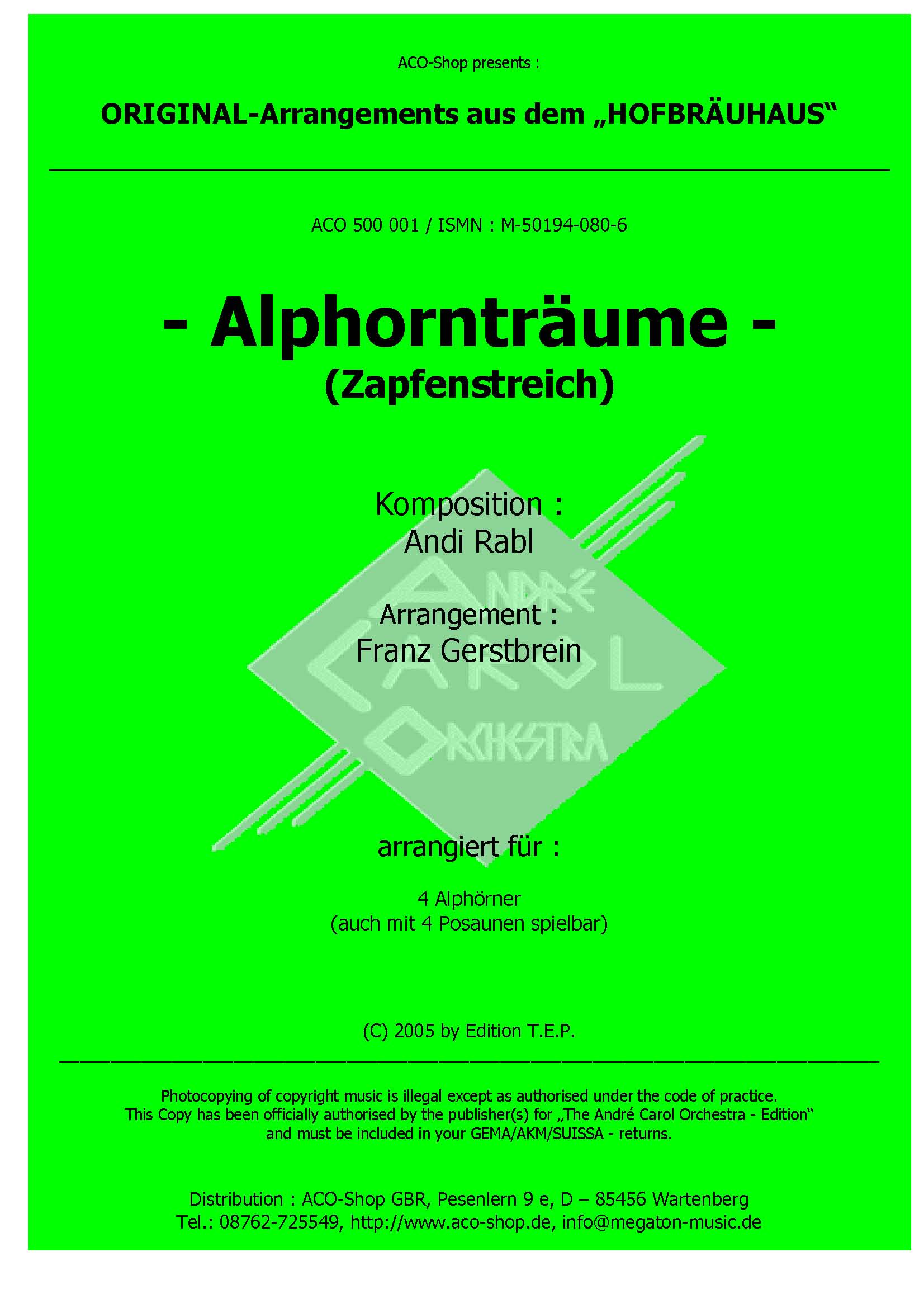 Alphorntraeume (zapfenstreich)