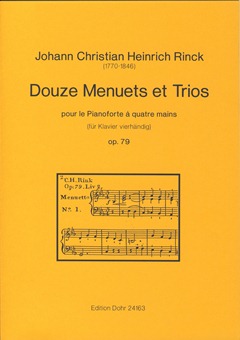12 Menuets Et Trios Op 79