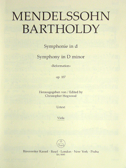 Sinfonie D - Moll Op 107 (reformation)
