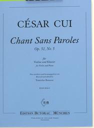 Chant Sans Paroles Op 51/5