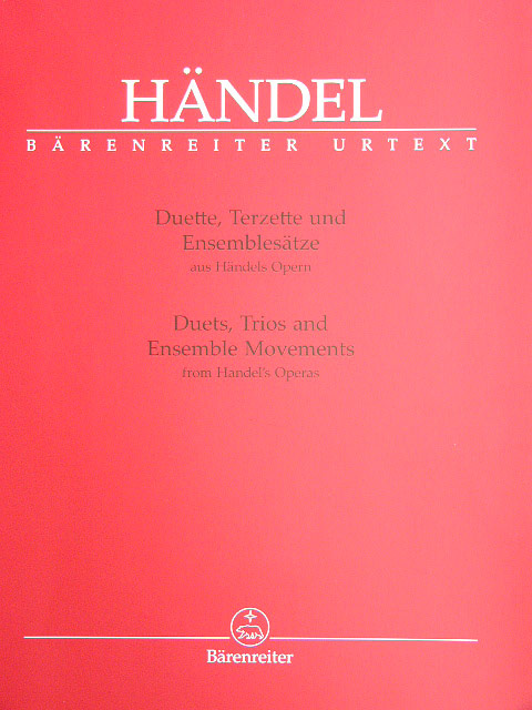 Duette Terzette Und Ensemblesaetze Aus Haendels Opern