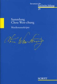 Musikmanuskripte Sammlung Chou Wen Chung