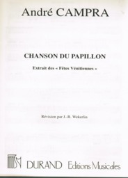 Chanson Du Papillon (aus Fetes Venitiennes)