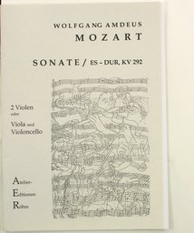 Sonate B - Dur Kv 292 (196c)