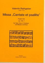 Missa Cantate Et Psallite Op 1/7