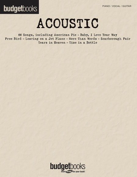 Budget Books - Acoustic