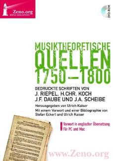 Musiktheoretische Quellen 1750-1800