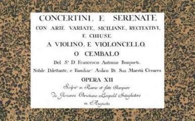 Concertini E Serenate Con Arie Variate Op 12