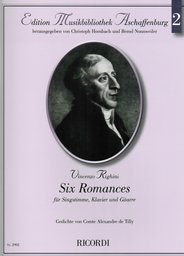 Six Romances (Gedichte von Comte Alexandre De Tilly)
