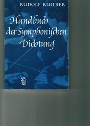 Handuch Handbuch Der Symphonischen Dichtung Aniquarisch