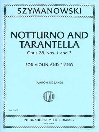 Notturno + Tarantella Op 28/1 + 2