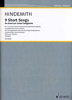 9 Short Songs For American School Songbooks