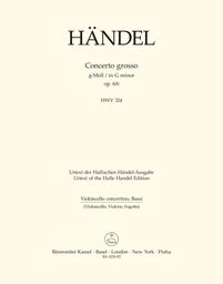 Concerto Grosso G - Moll Op 6/6 Hwv 324