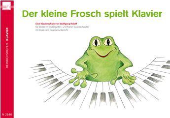 Der Kleine Frosch Spielt Klavier