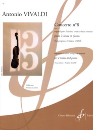 Konzert  Op 3 Nr. 8 RV 522 D - Moll
