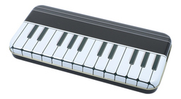 Stiftbox Keyboard Weißblech