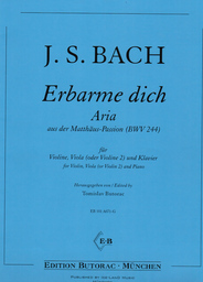 Erbarme Dich Mein Gott (Matthaeus Passion BWV 244)