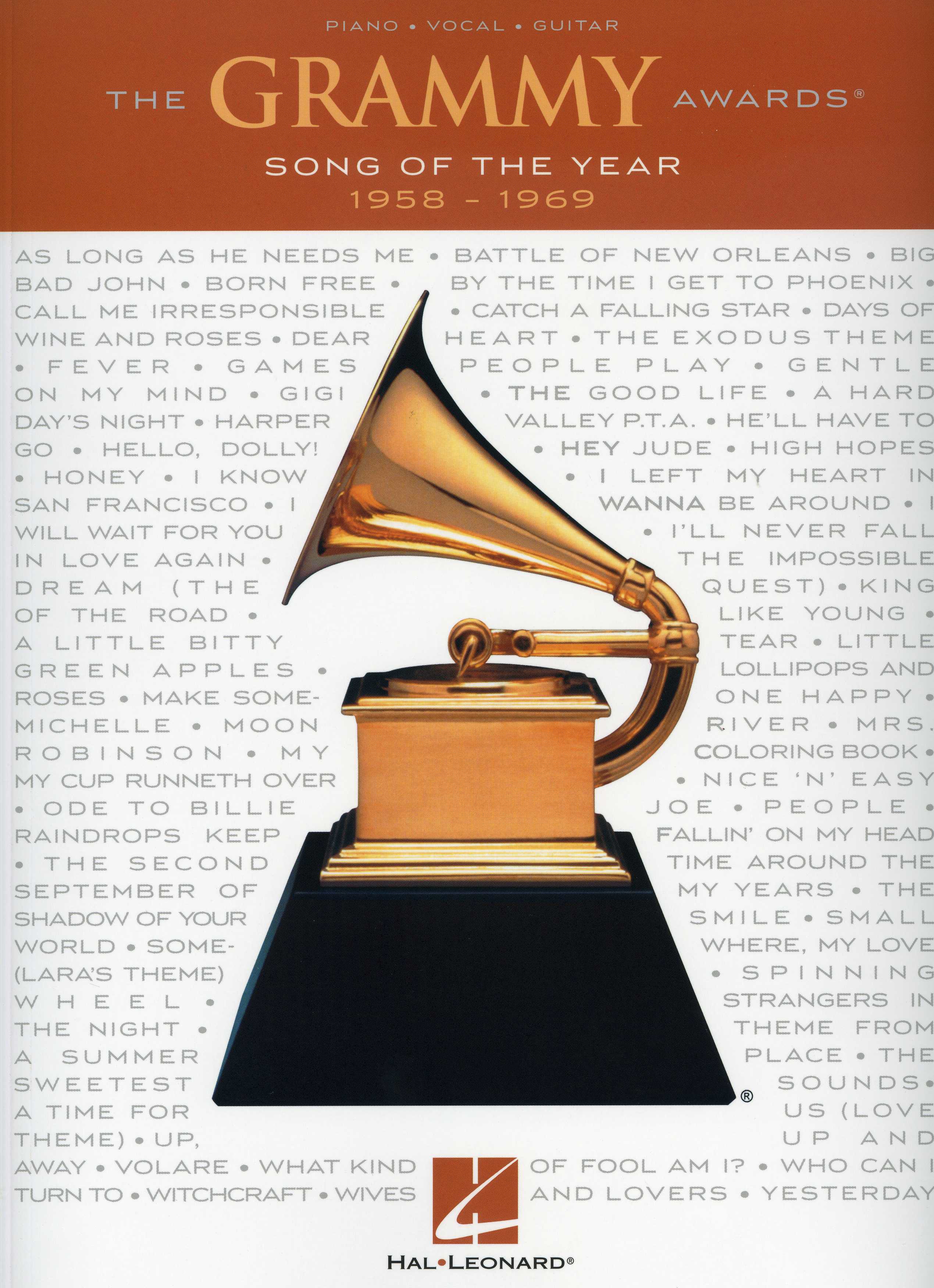 The Grammy Awards Song Of The Year 1958 - 1969