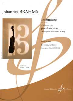 Intermezzo Op 117/1
