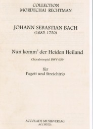 Nun Komm'der Heiden Heiland BWV 659