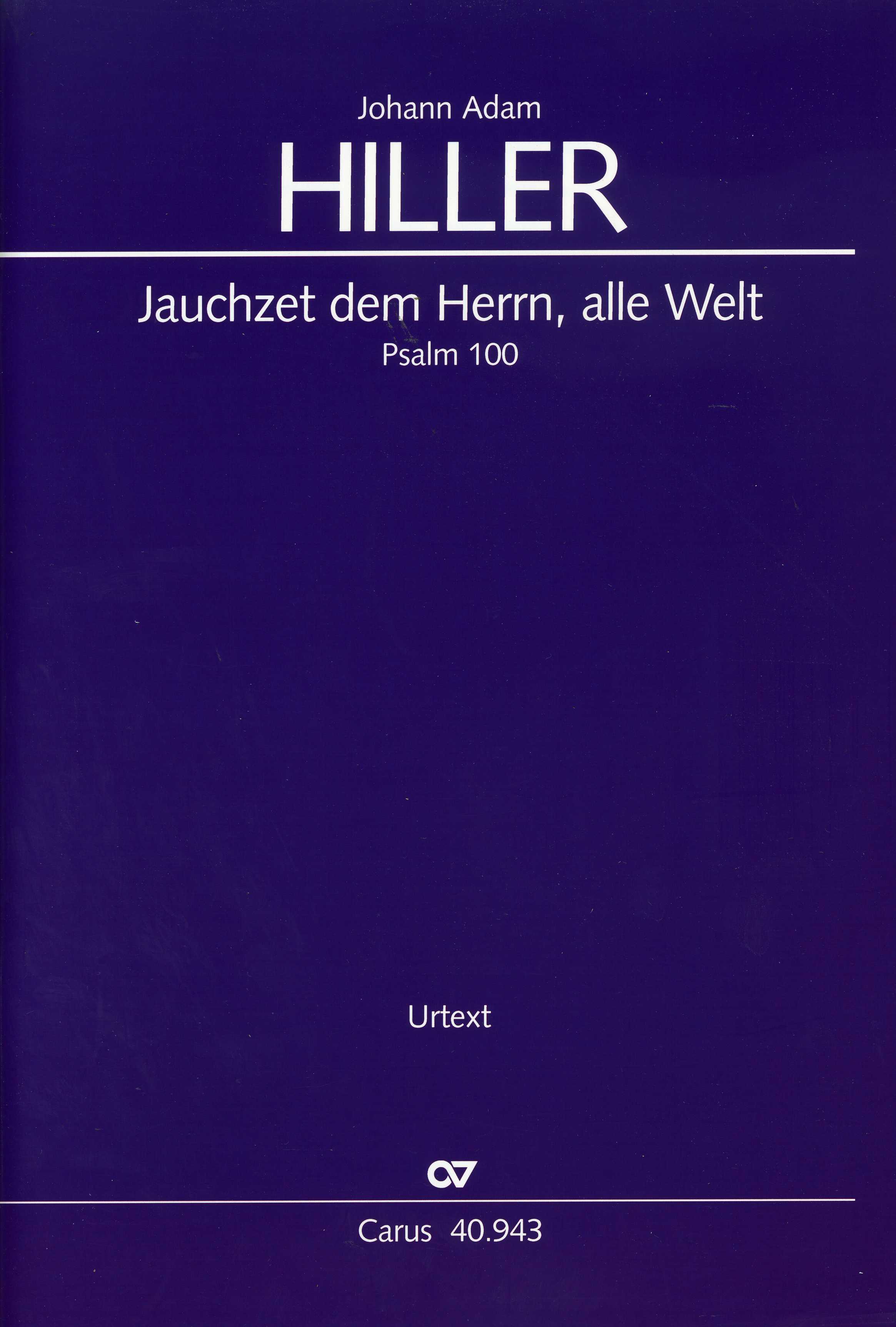 Jauchzet Dem Herrn Alle Welt (psalm 100)