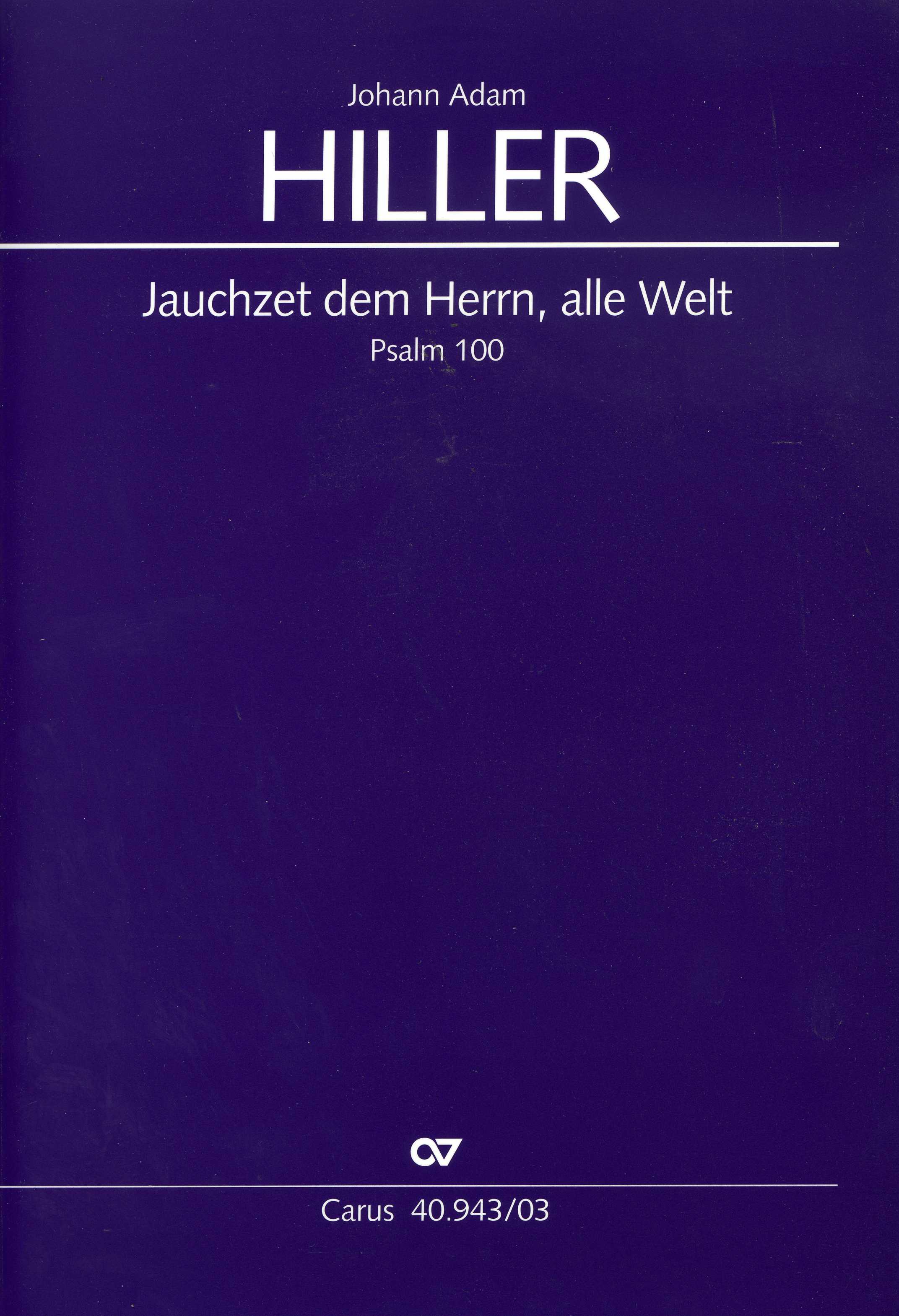 Jauchzet Dem Herrn Alle Welt (Psalm 100)