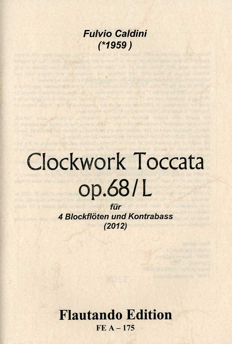 Clockwork Toccata Op 68l