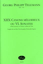 18 Canons Melodieux Ou 6 Sonates
