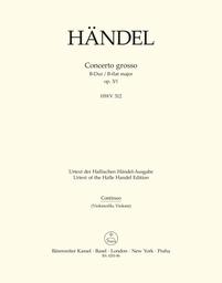 Concerto Grosso B - Dur Op 3/1 Hwv 312