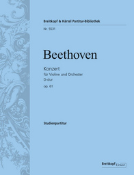 Konzert für Violine und Orchester D - dur Op.61