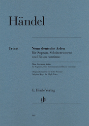 Neun deutsche Arien für Sopran, Soloinstrument und Basso continuo Hwv 202-210