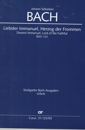 Kantate 123 Liebster Immanuel Herzog der Frommen BWV 123