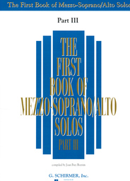 The First Book Of Mezzo Soprano / Alto Solos 3