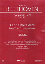 Ode an die Freude (Aus Sinfonie 9 Op 125) Übe - CD für Chorsänger