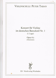Konzert Im Stil Von J S Bach 1 Op 6c