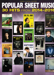 Popular Sheet Music - 30 Hits From 2014-2016