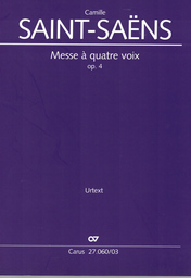 Messe A Quatre Voix Op 4