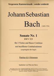 Sonate Nr 1 BWV 525