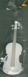 Violine Formclip weiß 11cm