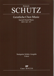 Geistliche Chormusik Swv 369-380