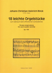 18 Leichte Orgelstuecke Op 106