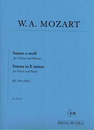 Sonate E - Moll KV 304