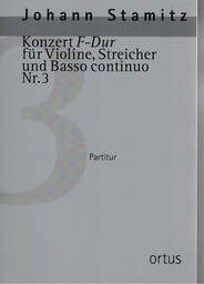 Konzert F - Dur Nr. 3 für Violine und Orchester