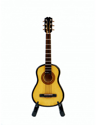 Miniatur - Gitarre mit Standfuß und Geschenkbox