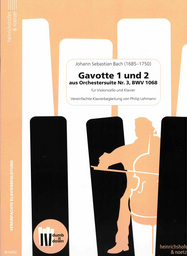 Gavotte 1 + 2 (suite 3 D - Dur Bw